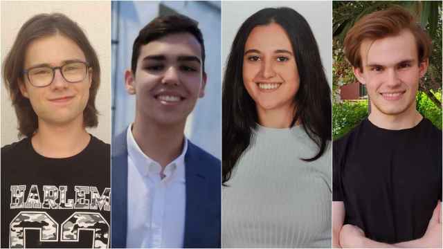Daniel, Raúl, Isabel y Mario, los alumnos que han sacado un 14 en la Selectividad de Extremadura.