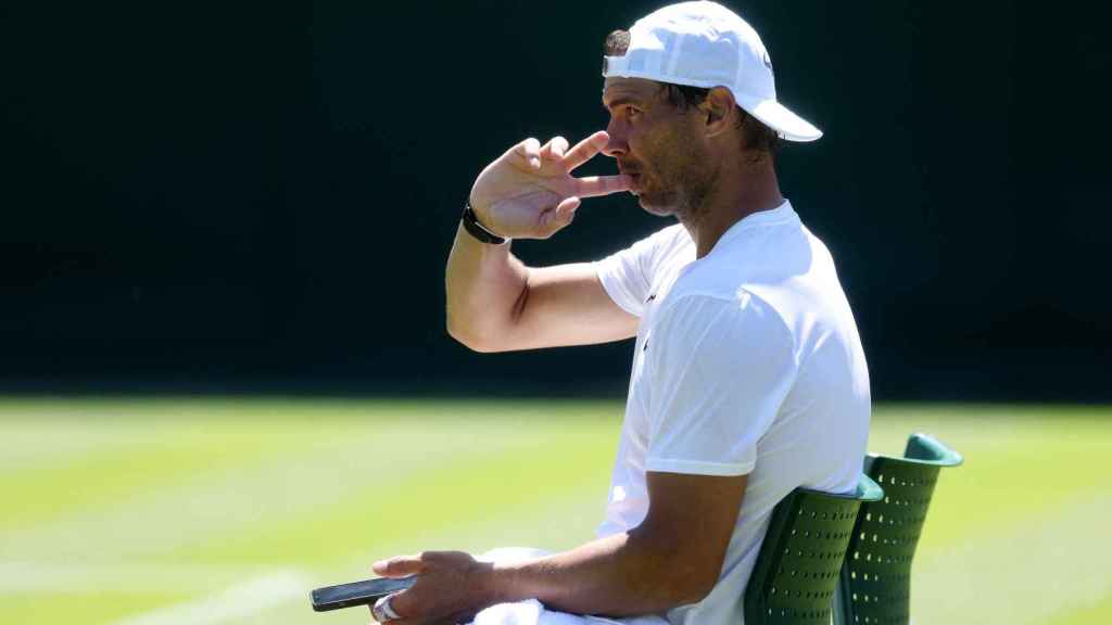 Rafa Nadal, en Wimbledon.