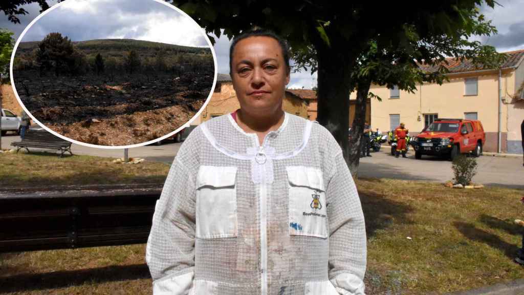 Leticia Pérez, apicultora en Otero de Bodas