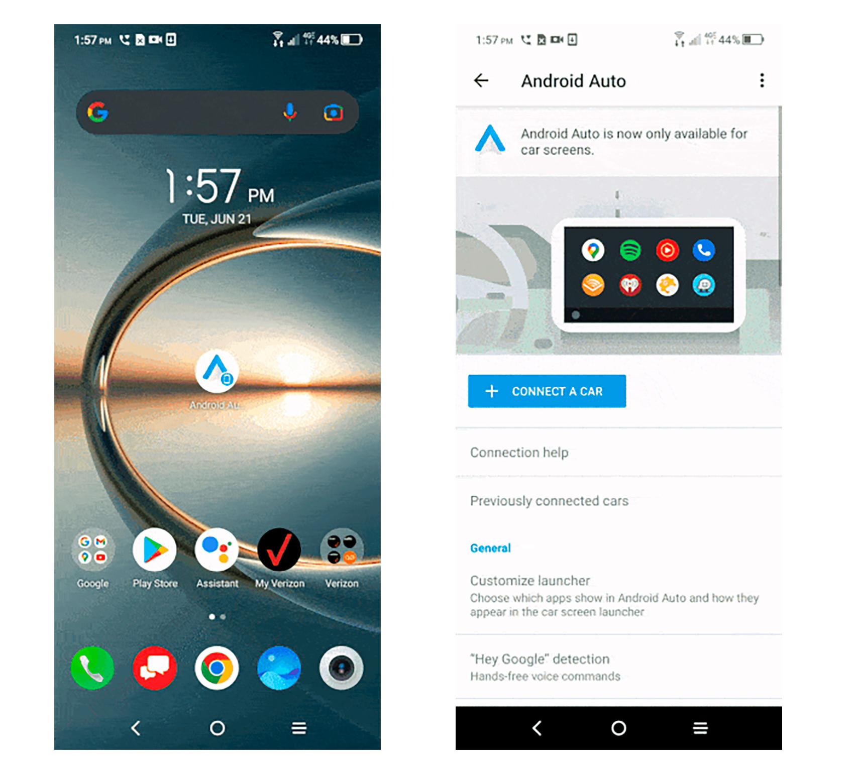 Pantallas y apps en Android Auto - Ayuda de Android Auto