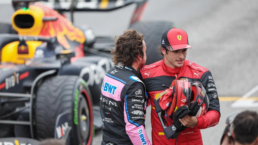 Fernando Alonso y Carlos Sainz Jr., en el Gran Premio de Canadá de la F1 2022