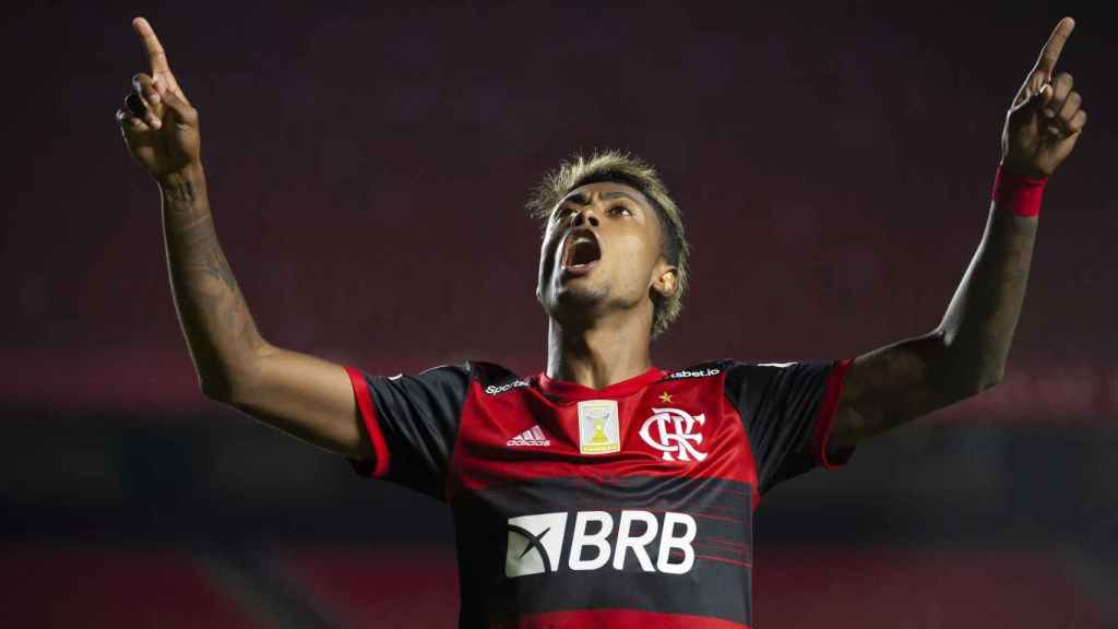 Bruno Henrique durante un partido con el Flamengo