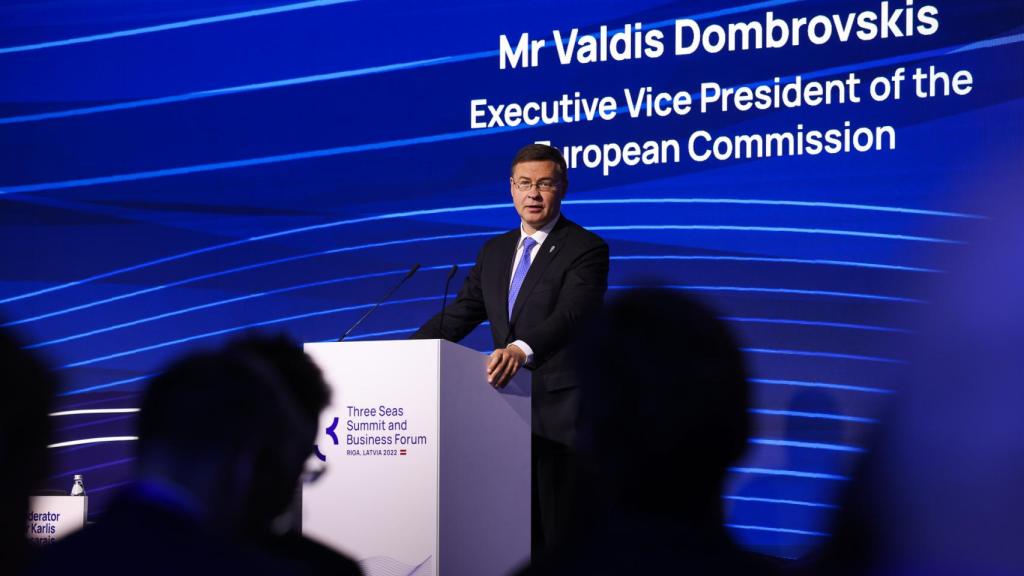 Valdis Dombrovskis, wiceprzewodniczący Komisji Europejskiej.