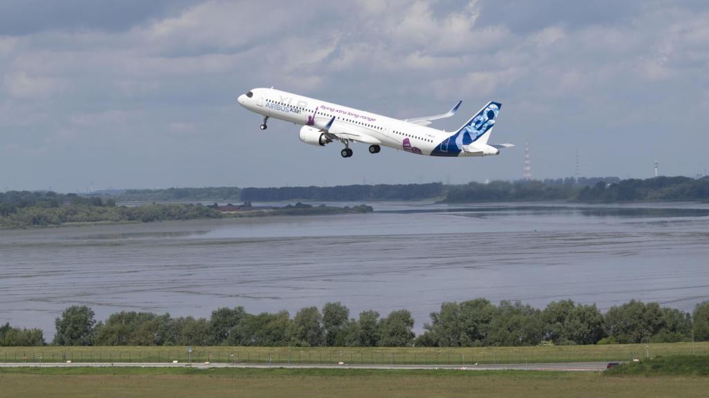 Primer despegue de un A321XLR de Airbus.