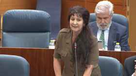 La diputada de Vox en la Asamblea de Madrid Alicia Rubio, este jueves.