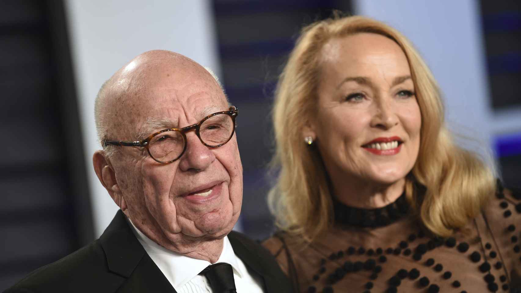 Rupert Murdoch y Jerry Hall en una imagen de archivo.