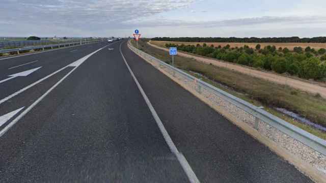 Kilómetro 143 de la A-43 a la altura de Villarrobledo (Albacete). Foto: Google Maps.