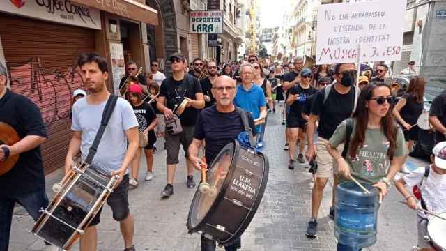 Manifestación musical por las calles de Valencia convocada por esta plataforma hace unas semanas.