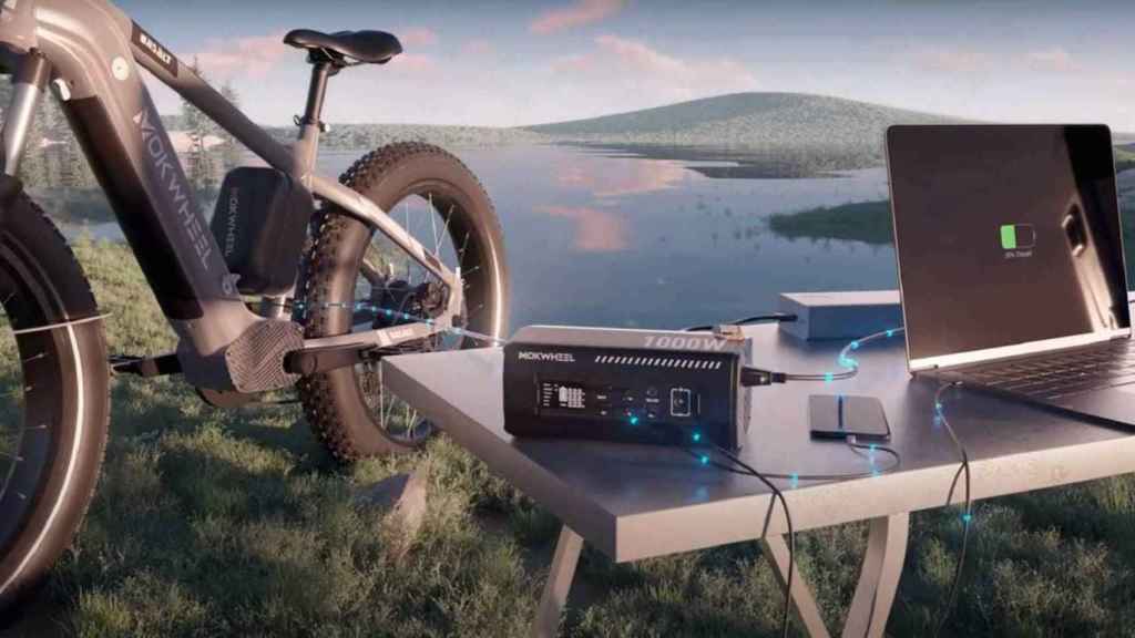 Así la sorprendente bicicleta eléctrica de montaña que puede cargar móvil y el ordenador