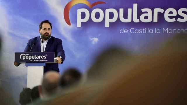 Paco Núñez durante su intervención este sábado en la Junta Directiva Provincial del PP de Toledo.