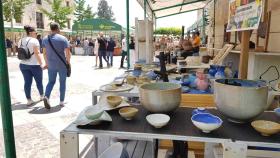 Imagen de la primera jornada de la Feria de Alfarería de Zamora, este sábado.