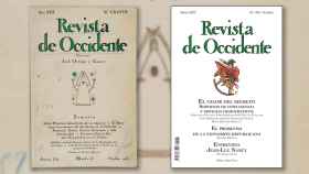 A la izquierda, un histórico número de la Revista de Occidente; a la derecha, el último publicado