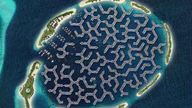 Así será la ciudad flotante de Maldivas.