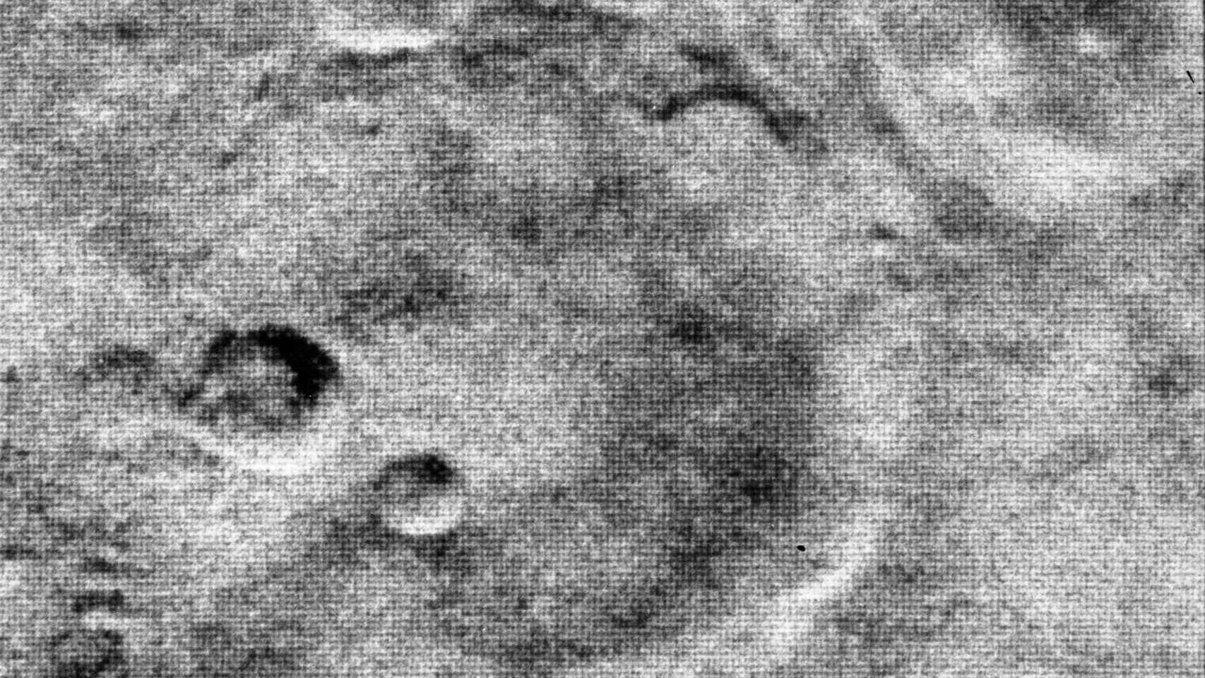 Imagen de Marte transmitida por la sonda Mariner 4 el 15 de julio de 1965. Foto: NASA/JPL