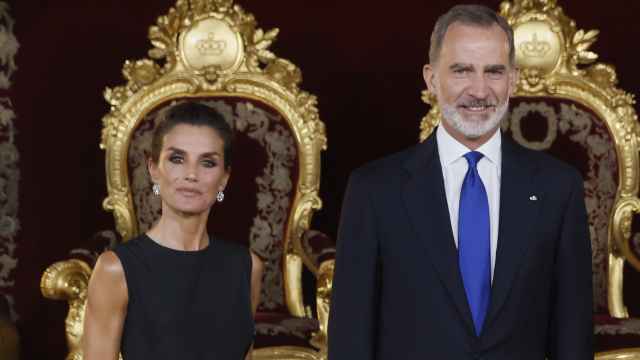 Letizia y Felipe VI en el Palacio Real.