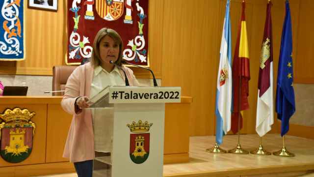 Tita García, alcaldesa de Talavera, este martes en el Debate de la Ciudad