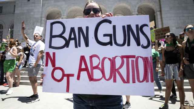 Una protesta en contra de la decisión del Supremo de EEUU sobre el aborto.