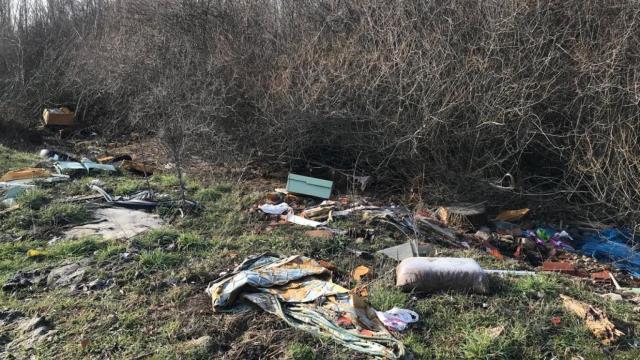 Basura en el ecosistema fluvial