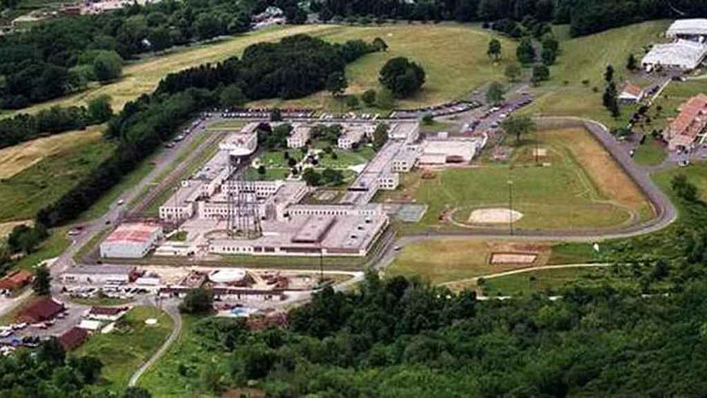 Vista aérea de la Institución Correccional Federal de Danbury en Connecticut.