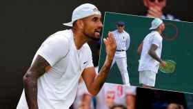 Kyrgios escupió a un aficionado en Wimbledon