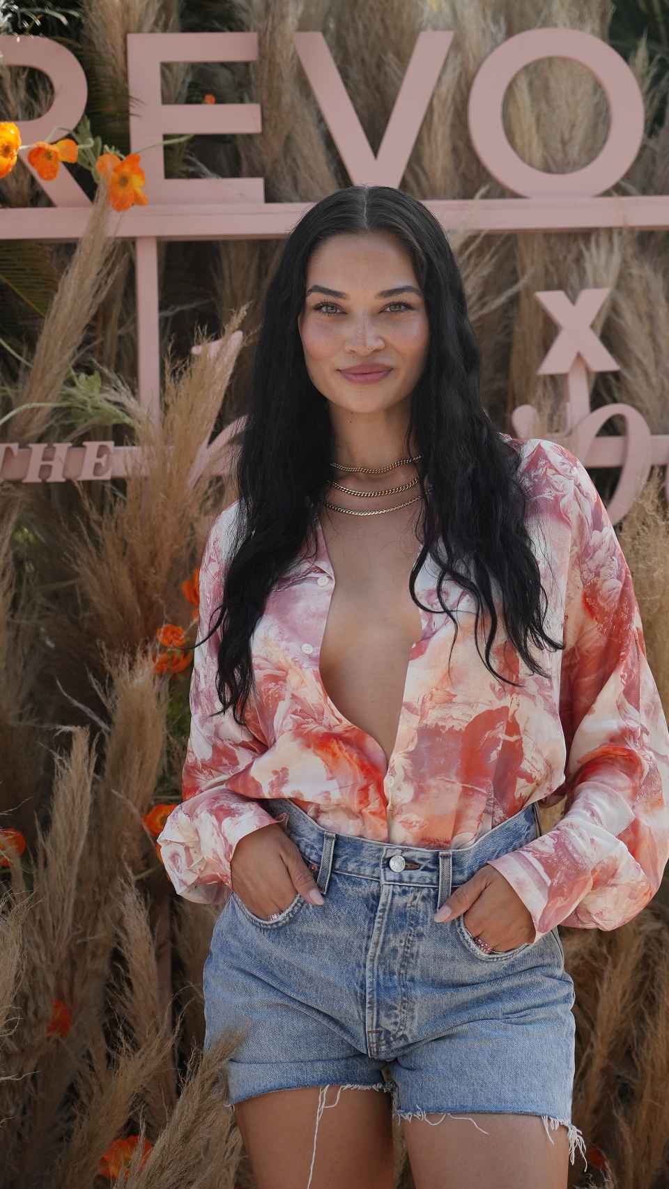 La modelo Shanina Shaik durante el Coachella Music Festival en La Quinta.