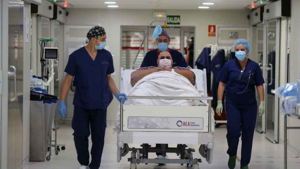 Un paciente con obesidad en el Hospital HLA Universitario Moncloa de Madrid. EP.