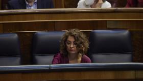 María Jesús Montero, ministra de Hacienda y Función Pública, en el Pleno del Congreso de este jueves,