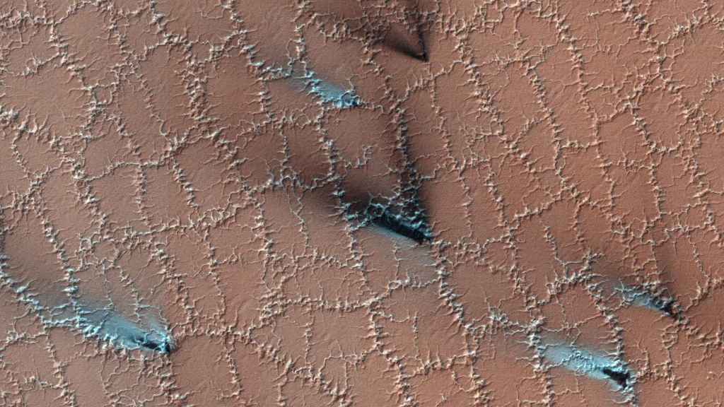 Formation on the surface of Mars.