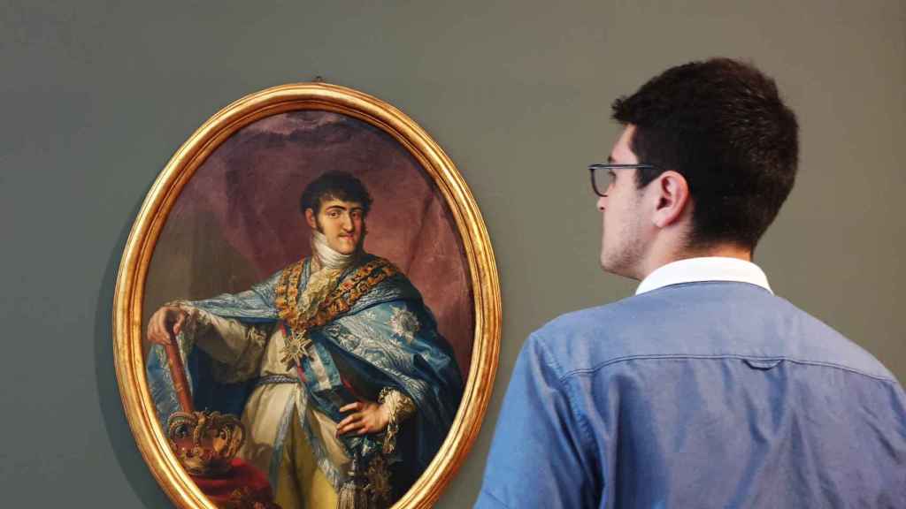 El retrato del rey Fernando VII para el que José Aparicio trabajó como pintor de cámara.
