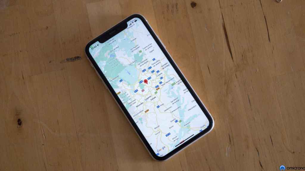 Google Maps en un iPhone.