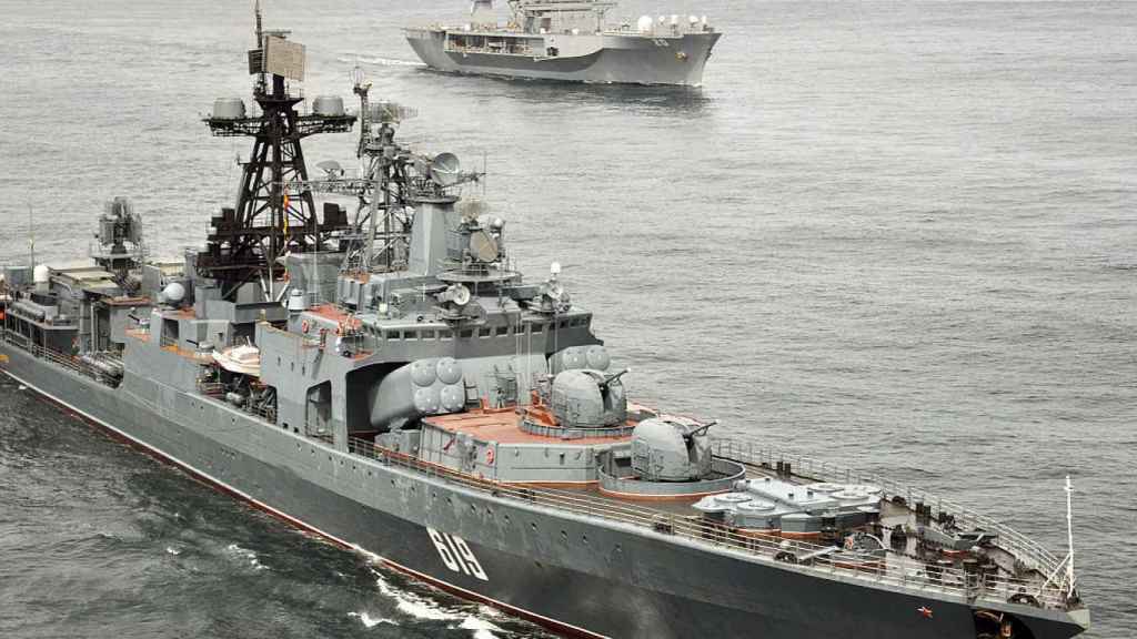 El buque antisubmarino de la marina rusa Severomorsk