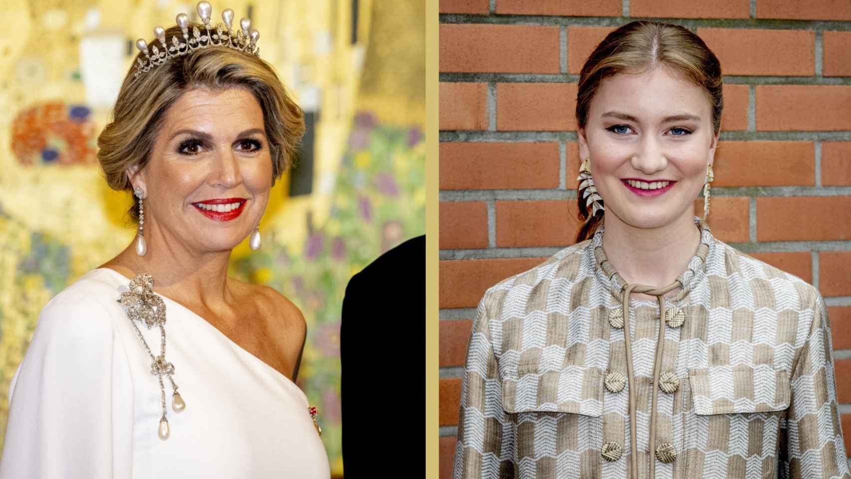 Los 'looks royal' de la semana: Elisabeth de Bélgica despunta como nuevo icono 'fashion'y Máxima se viste de novia