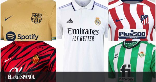 Predecir Votación Socialismo Las camisetas de La Liga 2022/2023: así son las nuevas equipaciones de Real  Madrid, Barça, Atleti...