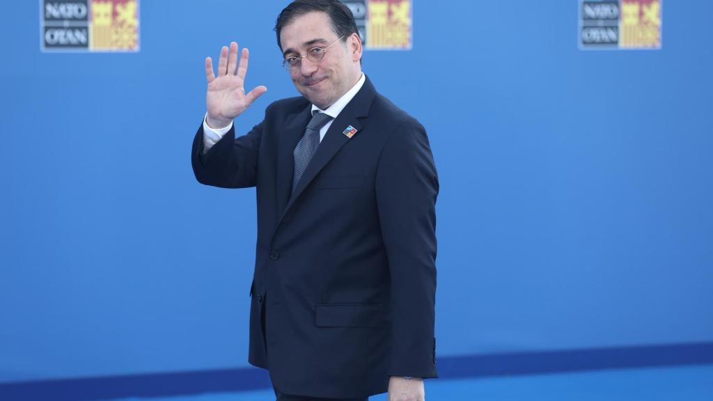 José Manuel Albares, ministro de Asuntos Exteriores, en la cumbre de la OTAN en Madrid.
