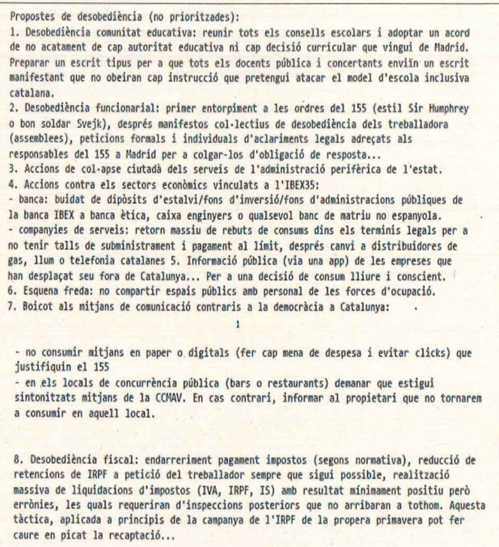 Fragmento del informe que la Guardia Civil atribuye a Oriol Amorós.