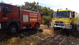 Intervención en el incendio de Robadillo en Valladolid