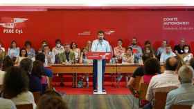 El secretario general del PSOE de Castilla y León, Luis Tudanca, interviene ante el Comité Autonómico del PSOE de Castilla y León.