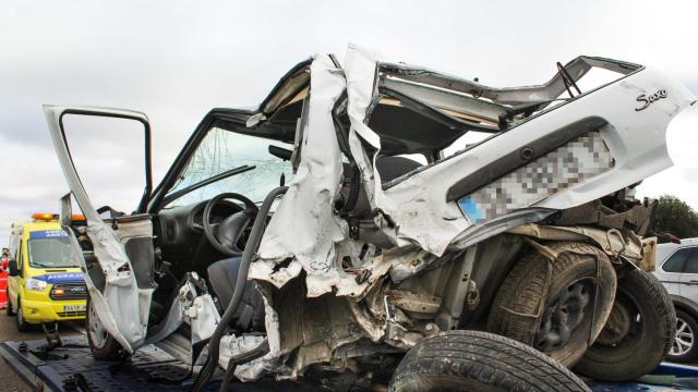 Imagen de uno de los accidentes ocurridos en Salamanca