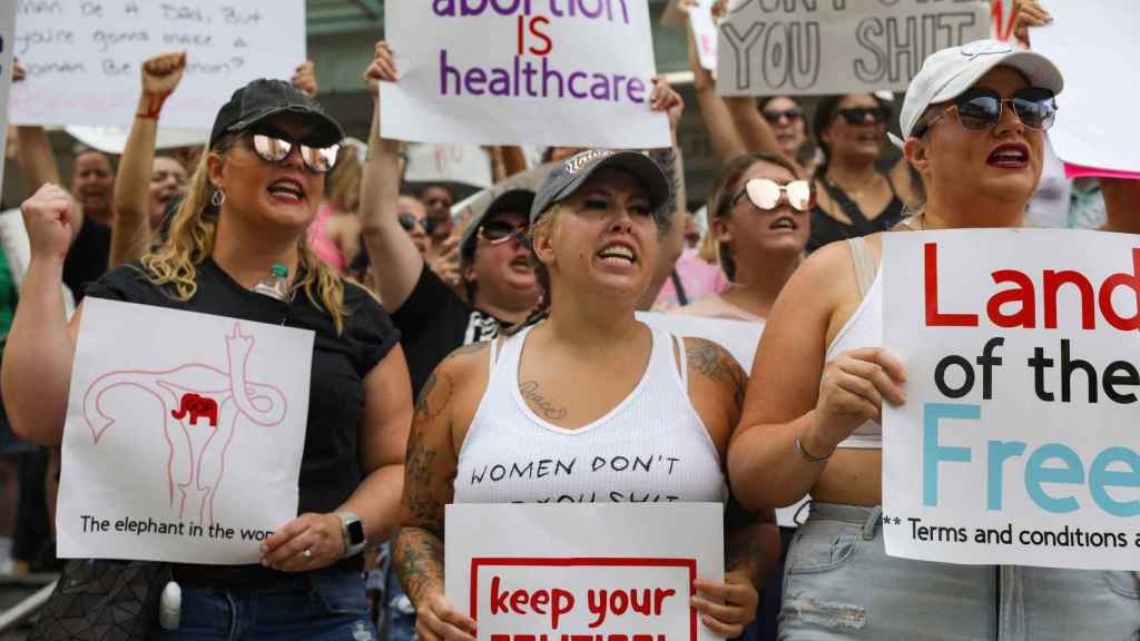 Manifestación a favor del aborto en Estados Unidos.