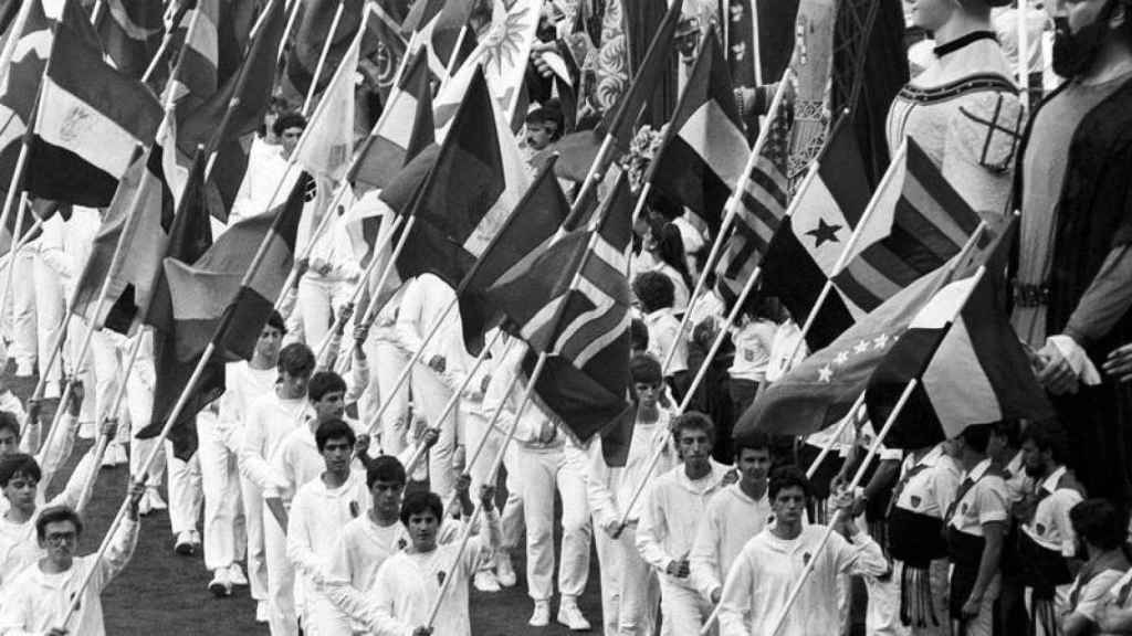 Una imagen de la ceremonia inaugural del Mundial de España 1982.