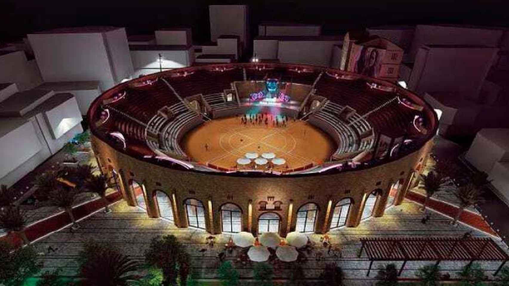 La 'nueva' plaza de toros de Elda, en una imagen difundida en el Ayuntamiento.