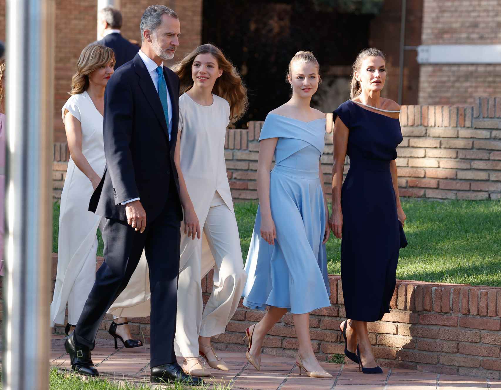 La Familia Real a su llegada a los  Premios Fundación Princesa de Girona 2022.
