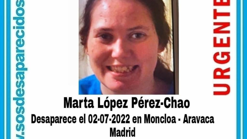 Marta López Pérez-Chao desapareció el pasado sábado.