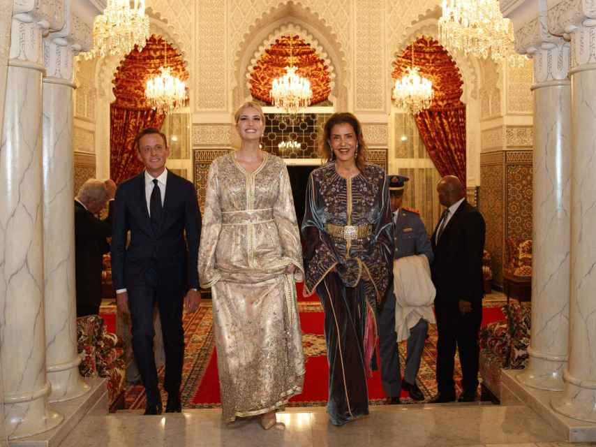 Ivanka Trump junto a la princesa Lalla Meryem en Rabat.