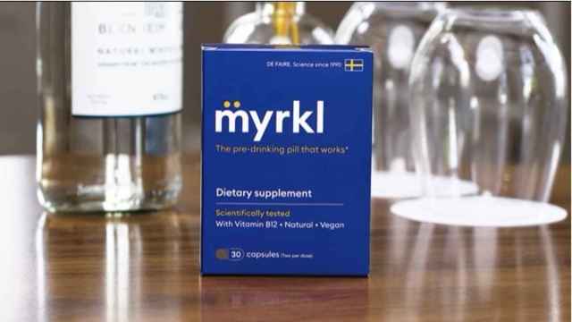Las pastillas Myrkl, que prometen 'curar' la resaca.