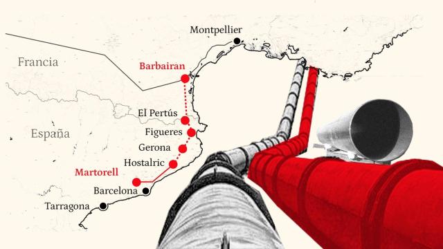 La ruta prevista para el MidCat.