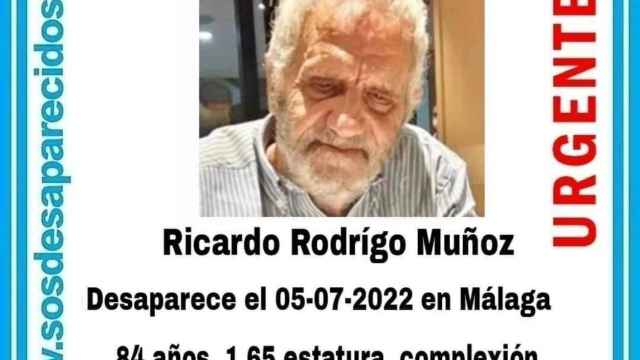Desaparecido Ricardo Rodríguez Muñoz. Asociación SOS desaparecidos.