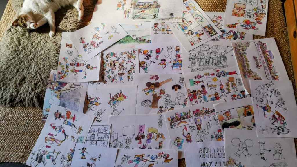 El proceso creativo de ilustración de 'Niñas y niños feministas'