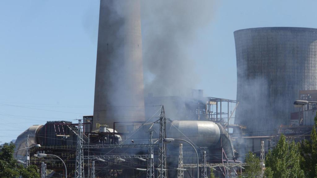 Incendio en la Central térmica de Compostilla II