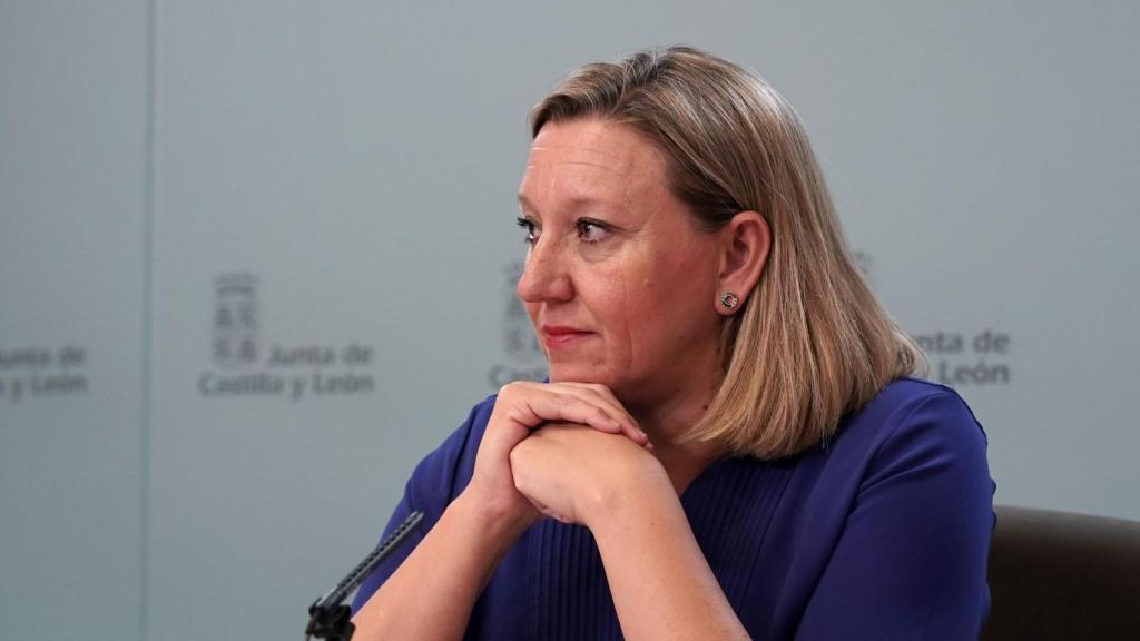 La consejera Isabel Blanco tras un Consejo de Gobierno.
